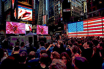 Les Mayers' art on exhibit in iconic Times Square in New York city