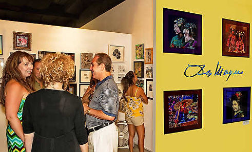 Three groupings of Les Mayers' Collection Series were exhibited at the 815 Gallery in Laguna Beach, California.