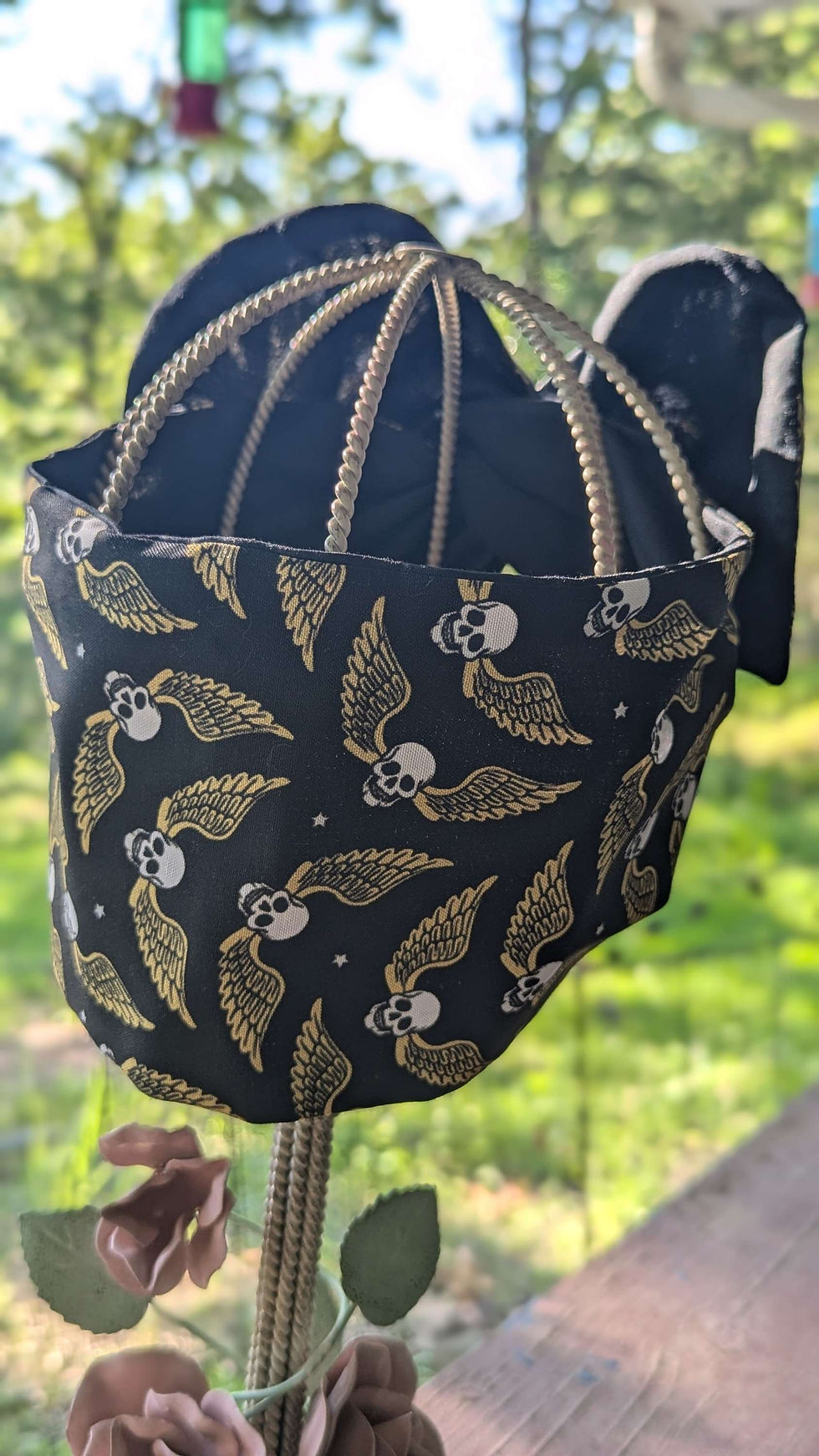Thumbnail: Flying skulls reversible Black