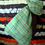 Thumbnail: Vintage fabric -Green and Brown Fall Plaid Reversible Brown