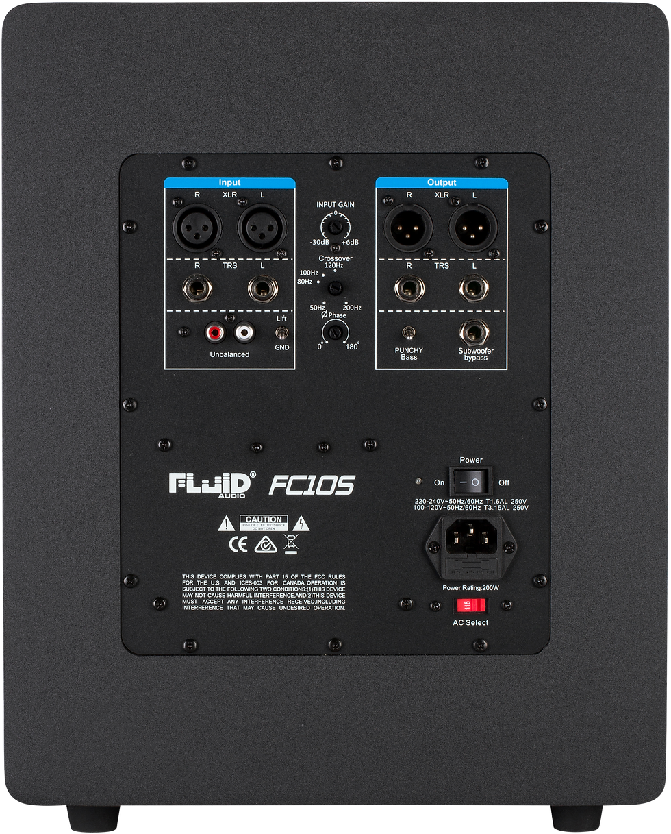 Miniature : Fluid Audio FC10S Studio Subwoofer