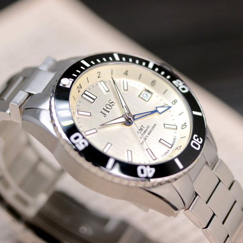 GMT DIVER'S 104 ベージュホワイト 200M防水 ステンレスベルト