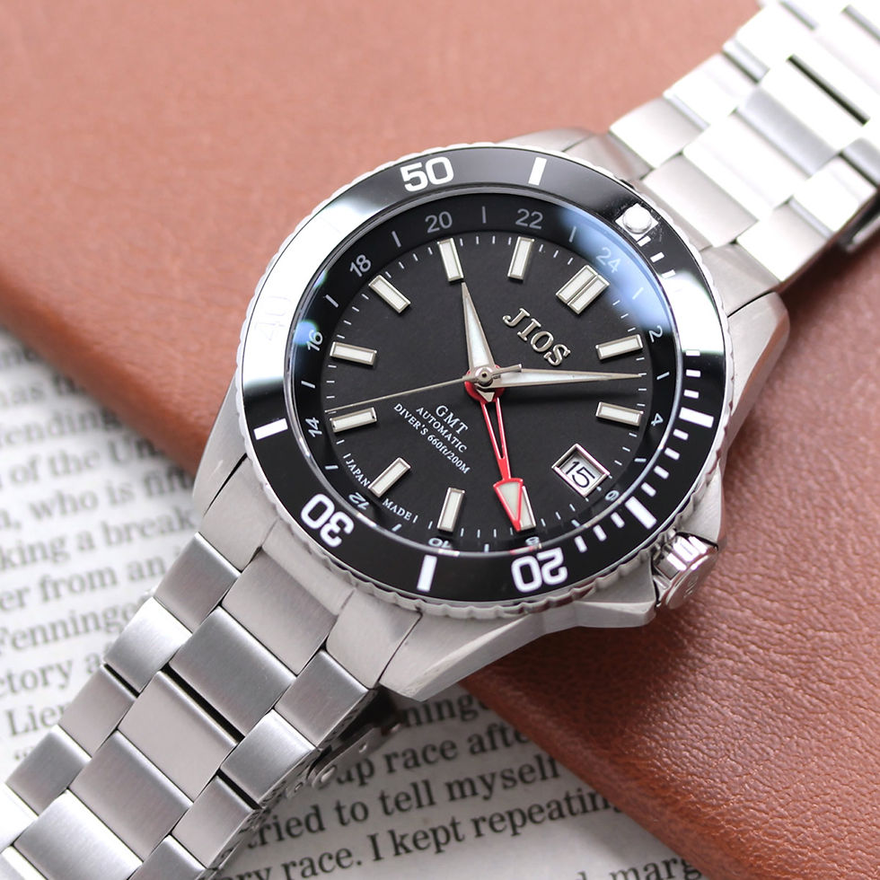 Thumbnail: GMT DIVER’S 104 black dial 200m water resistance stainless steel band