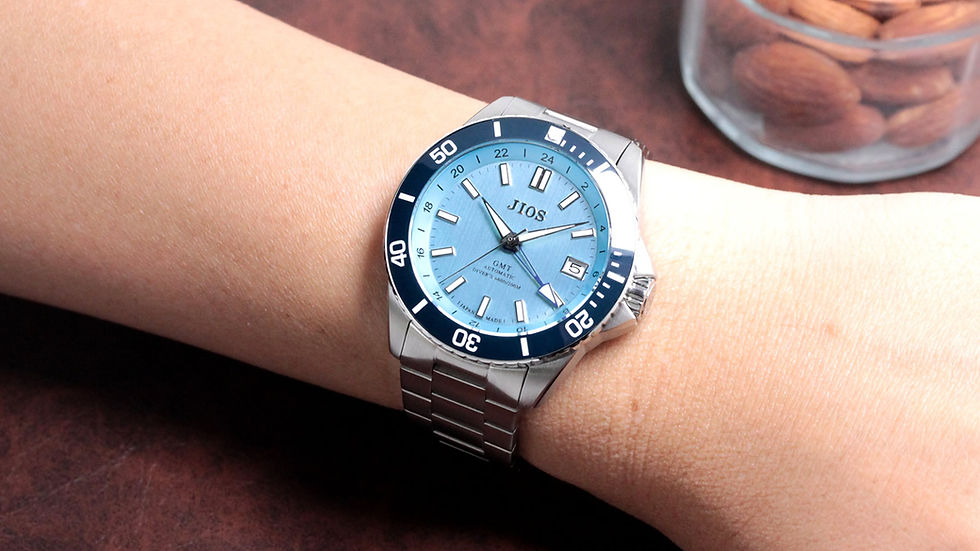 Thumbnail: GMT DIVER’S 104 Lake Biwa Blue dial 200m water resistance stainless steel band