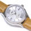 Thumbnail: SEIRAN Silver Dial Roman Numerals Smooth Leather Strap (Camel)