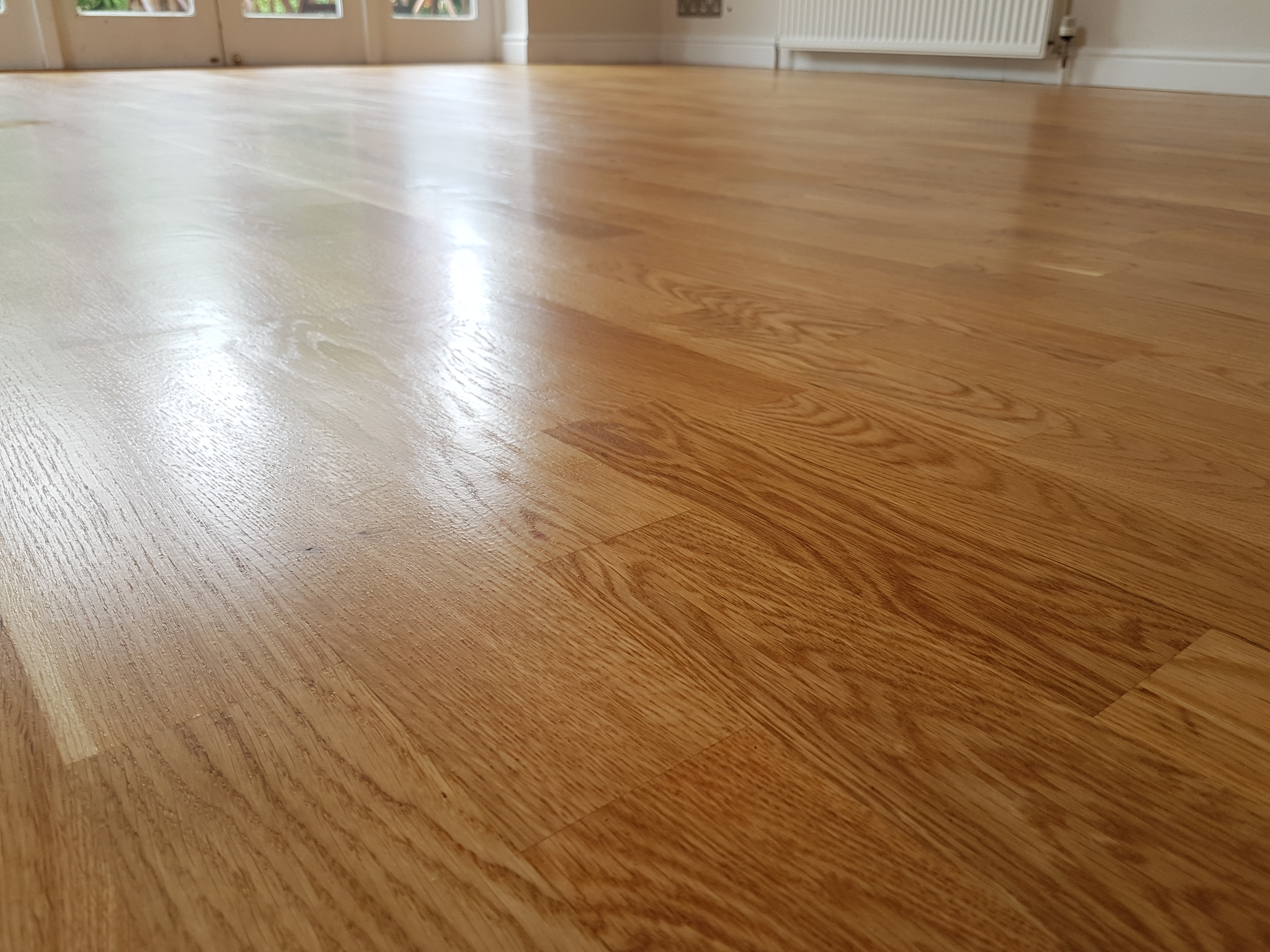 Oak floor lacquered in Cambridge