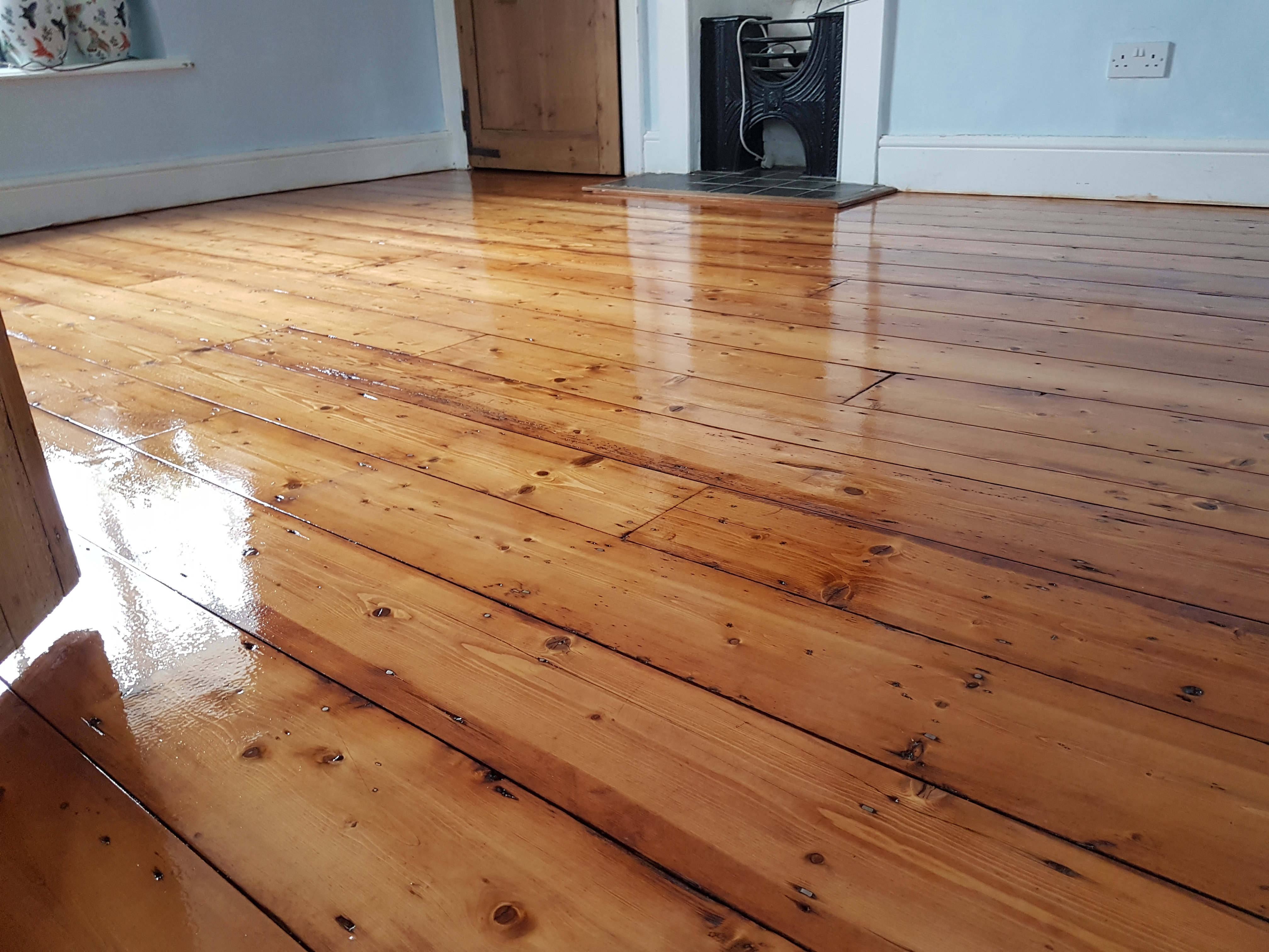 Victorian pine floor