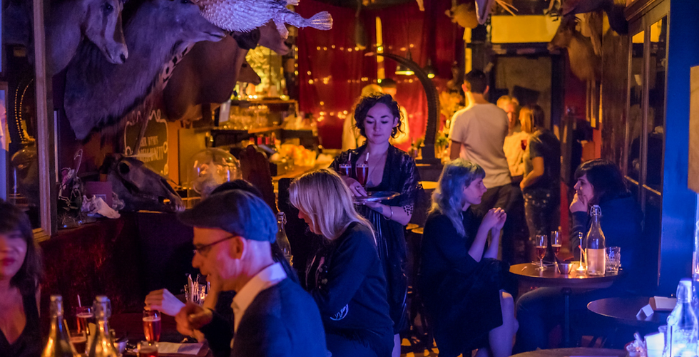 Absinthe Parlour christmas cocktail bar in london