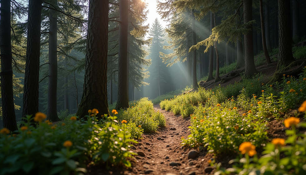 walking in a london park