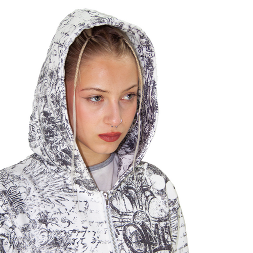 chaos zip up hoodie | Op1um