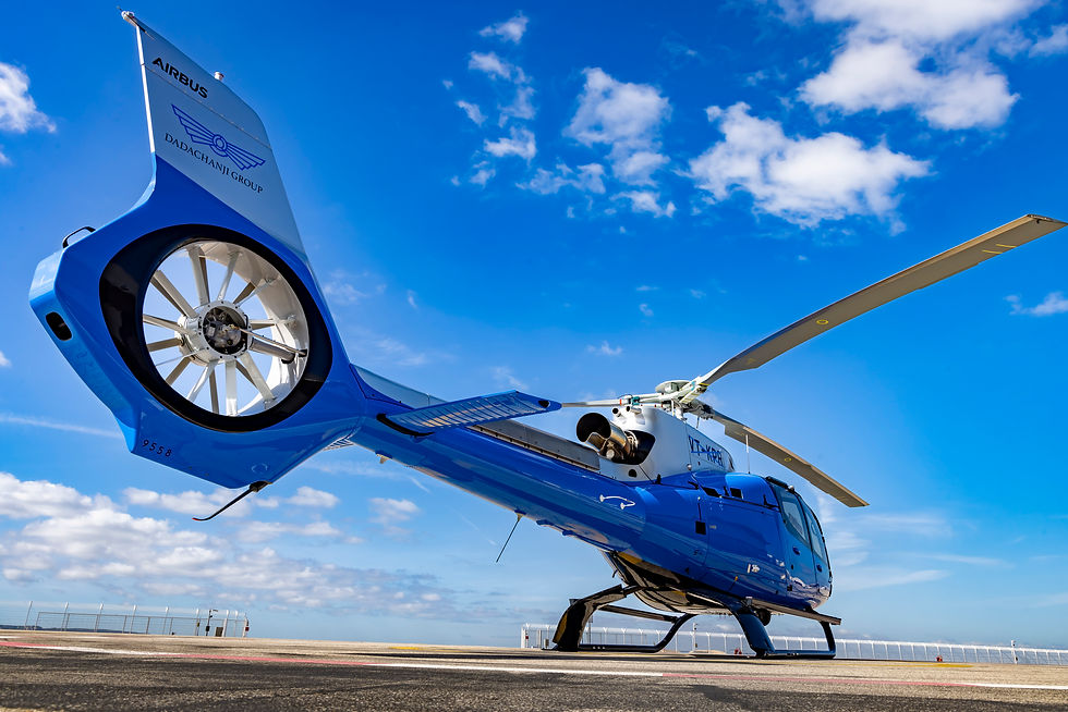 helicopter back view