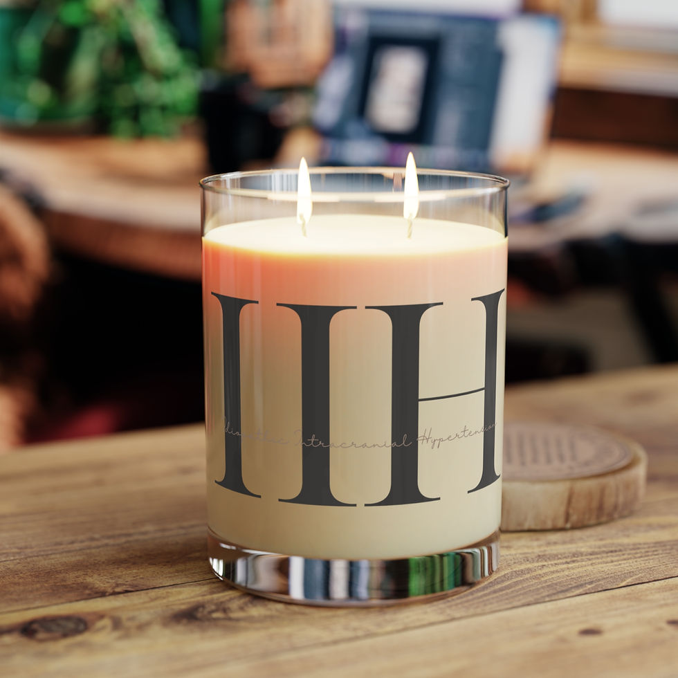 Thumbnail: IH Awareness Glass Candle | Awareness for Idiopathic Intracranial Hypertension