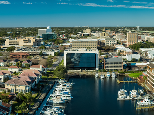 An aerial view of Pensacola Florida