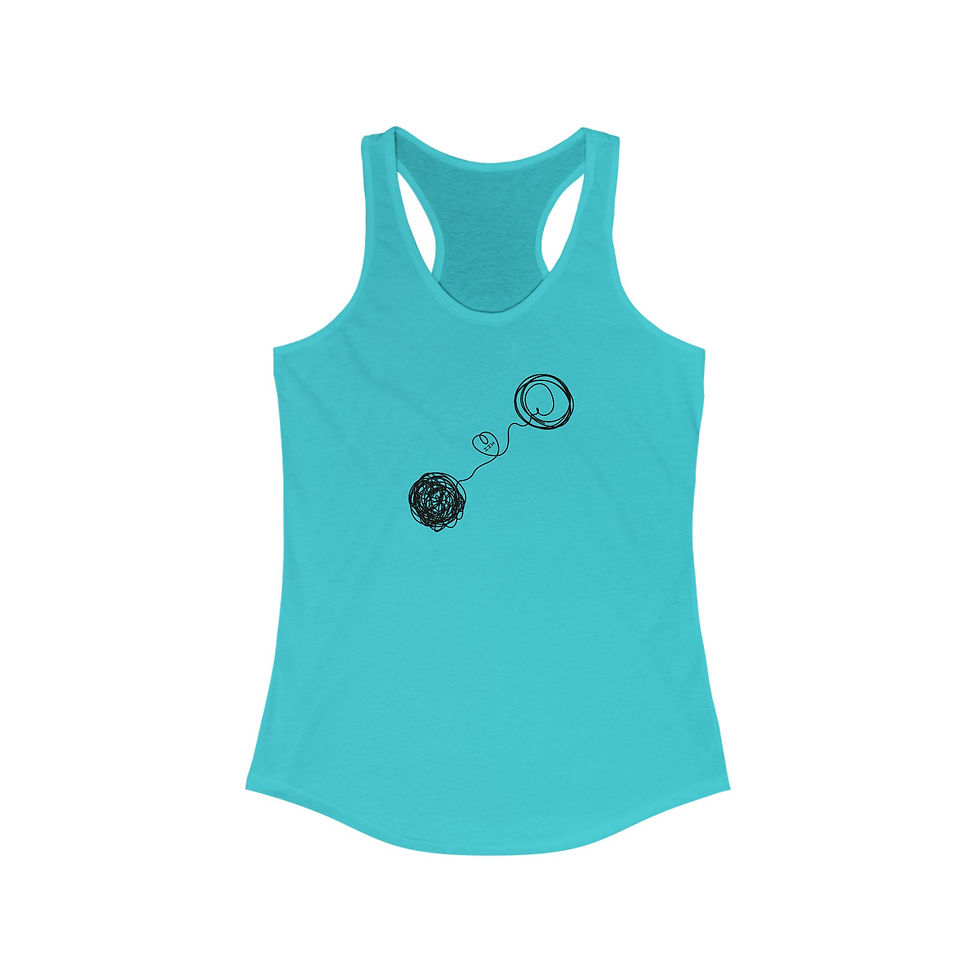 Thumbnail: IIH Brain Chaos Racerback Tank | Idiopathic Intracranial Hypertension Awareness