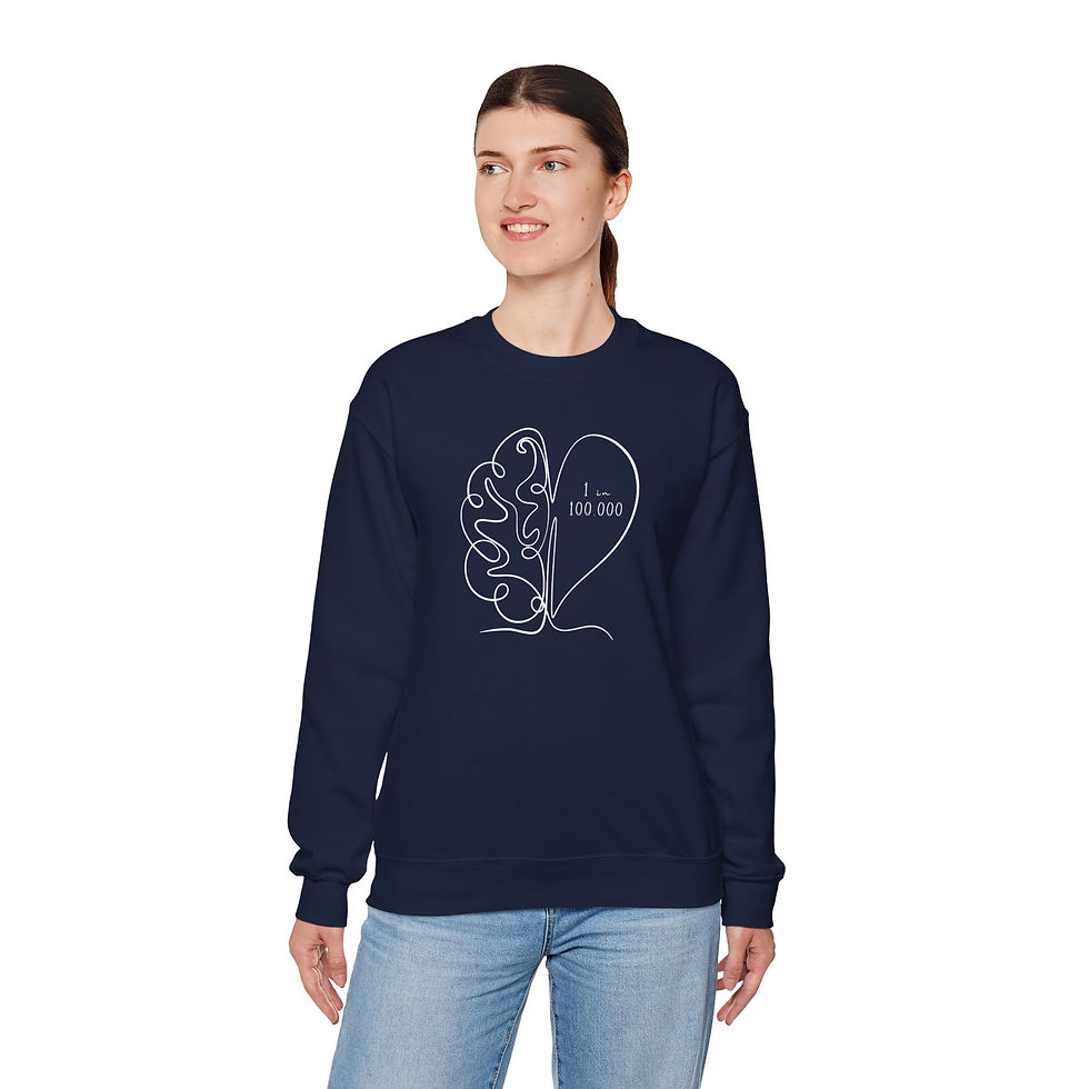 Thumbnail: 1 in 100K IIH Crewneck Sweatshirt | Idiopathic Intracranial Hypertension | IIH