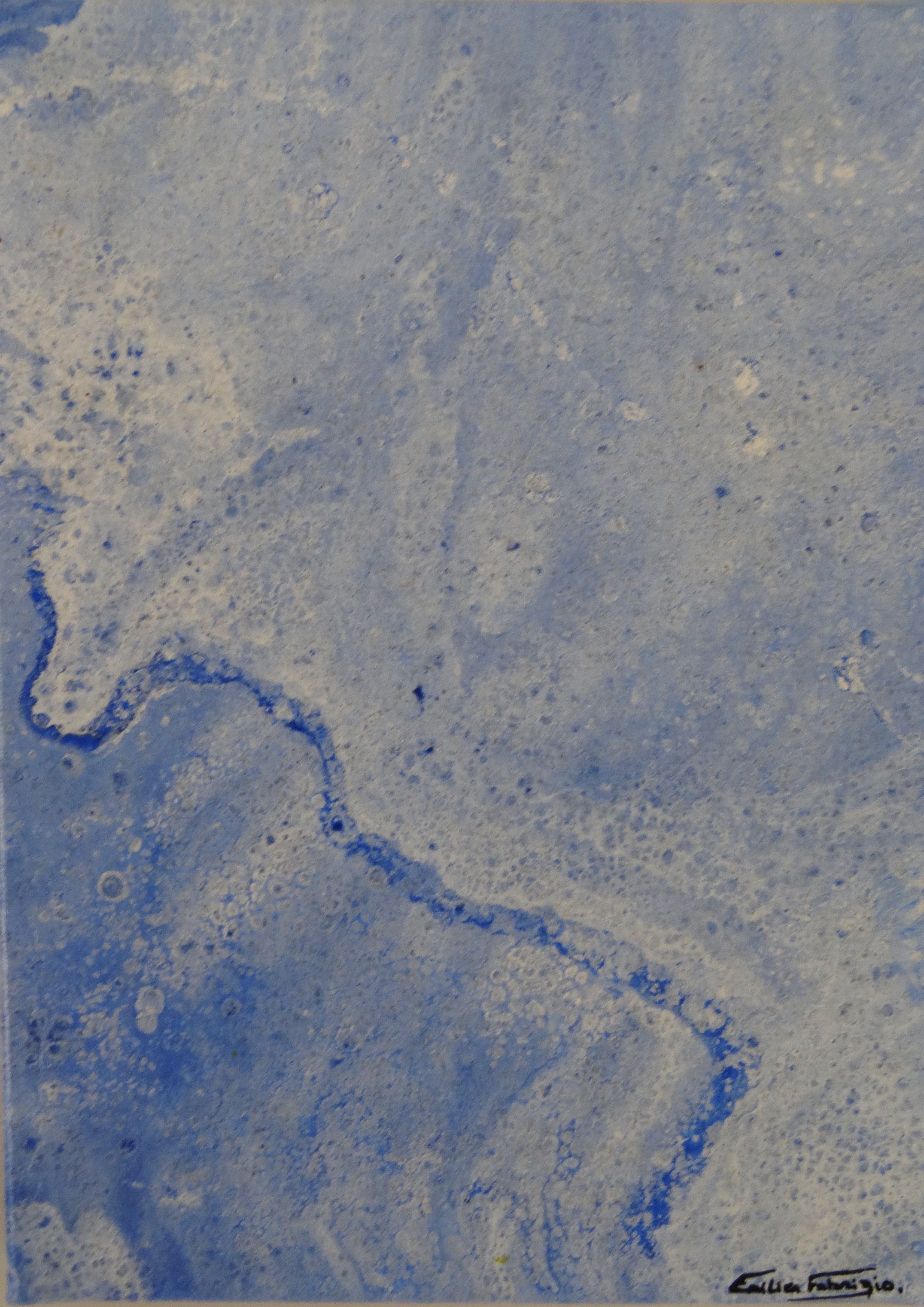 Fleuve enneigé.