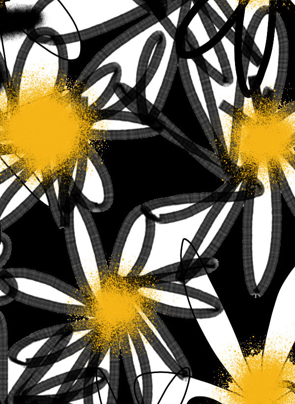 Miniaturbild: Ina Alber "flowers black-white"