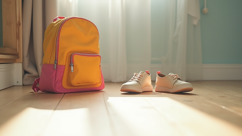 School Bag and School Shoes