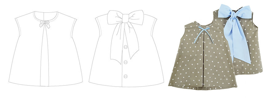 REF. 1000.Vestido basico fruncido