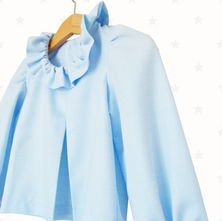 Blusa camisa cuello volante