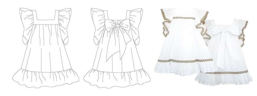 REF. 1000.Vestido basico fruncido