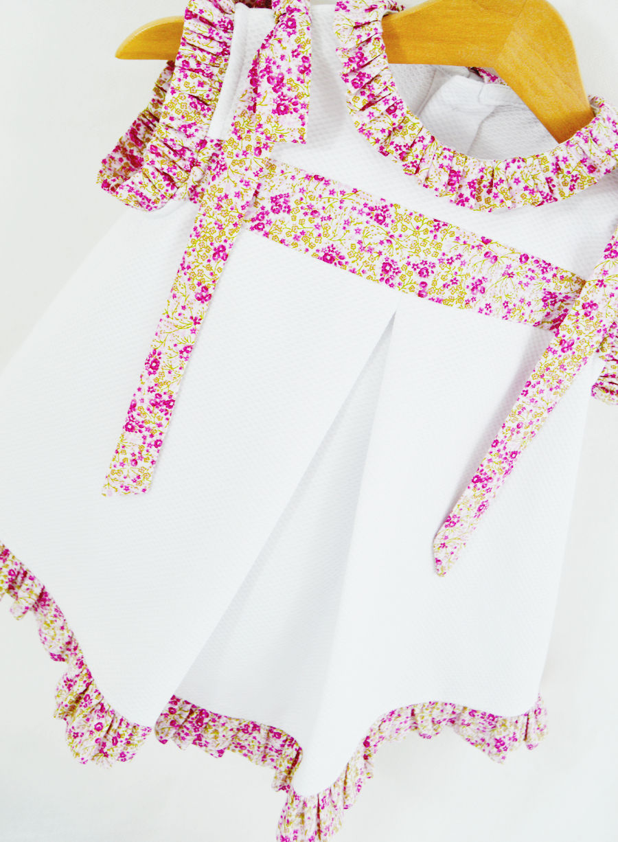 Miniatura: REF.1520 VESTIDO BEBÉ LAZOS