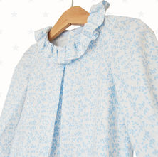 Blusa camisa cuello volante
