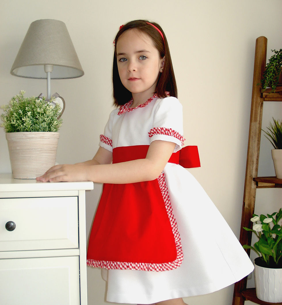 Miniatura: REF. 1003 VESTIDO CORTE ALTO CON MANDIL