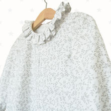 Blusa camisa cuello volante