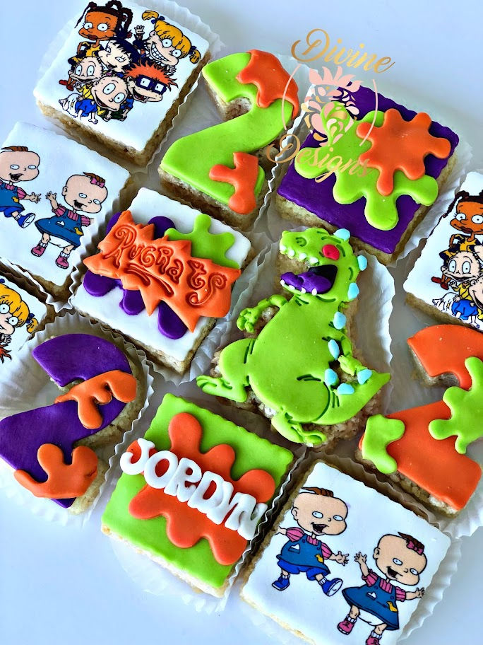 Thumbnail: 1 Dozen (12 pieces) Fondant Rice Krispies Treats