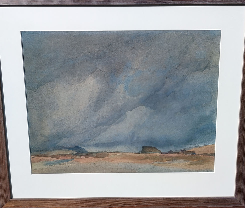 Thumbnail: "Manx Landscape" Watercolour by Archibald Knox