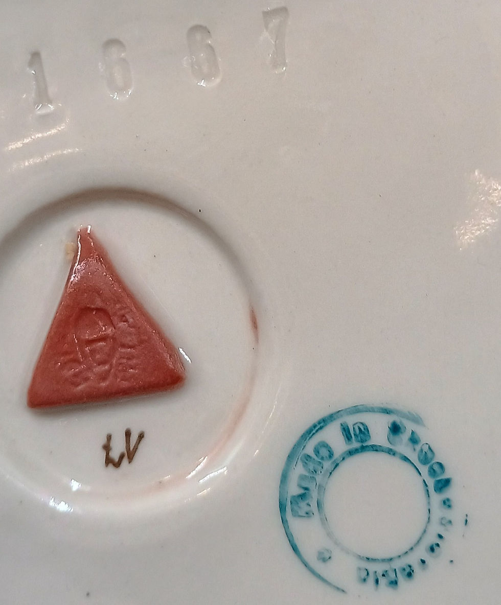 Thumbnail: Royal Dux Art Nouveau Figural Dish