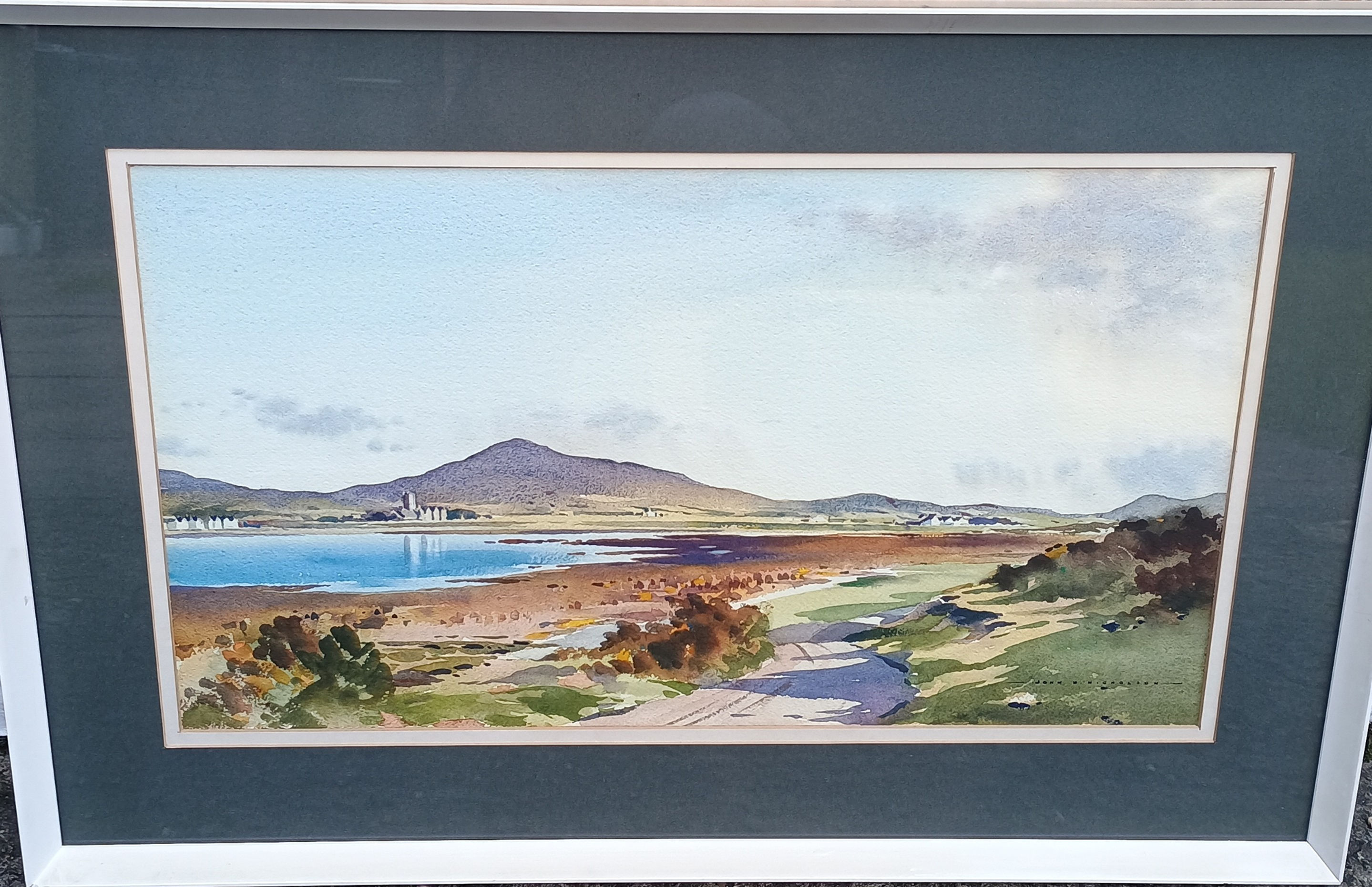 "The Road to Langness" Watercolour by John H Nicholson