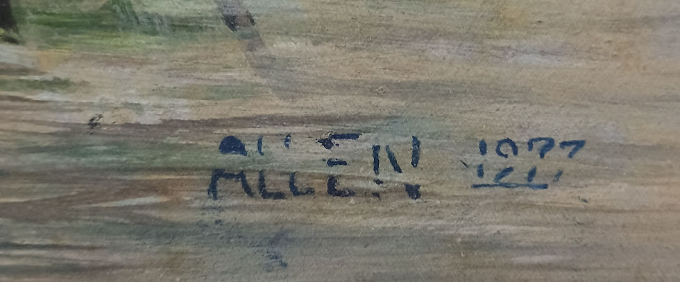 Thumbnail: "A Quiet Smoke" Watercolour by Allen 1927