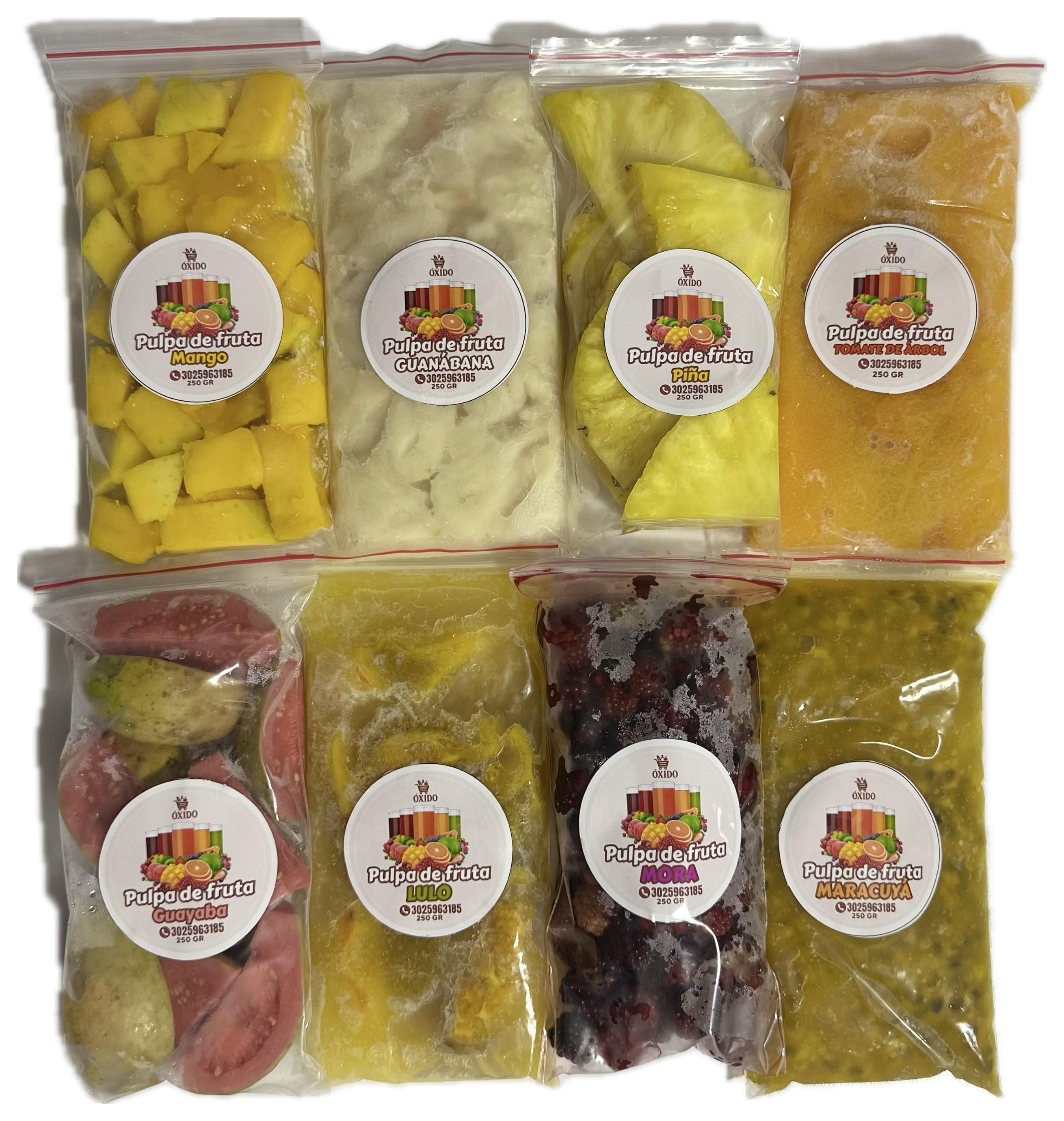 PULPA DE FRUTA X 250 GR