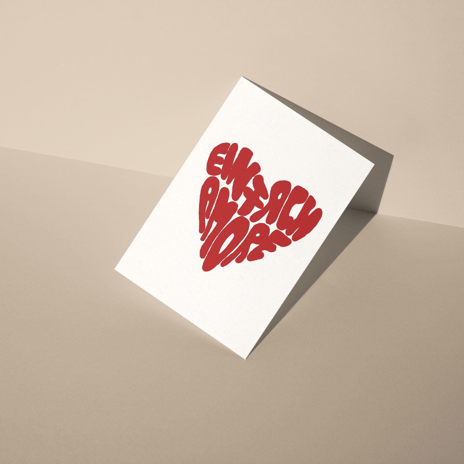 Postkarte Einfach Amore