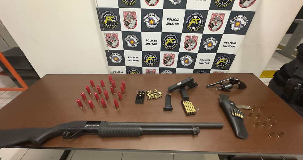 Força Tática atende ocorrência com tentativa de homicídio e apreensão de armas em Tupã