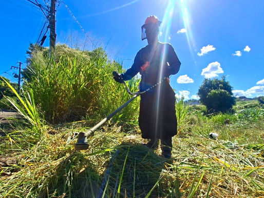 Prefeitura inicia roçada de terrenos particulares e fará cobrança pelo serviço