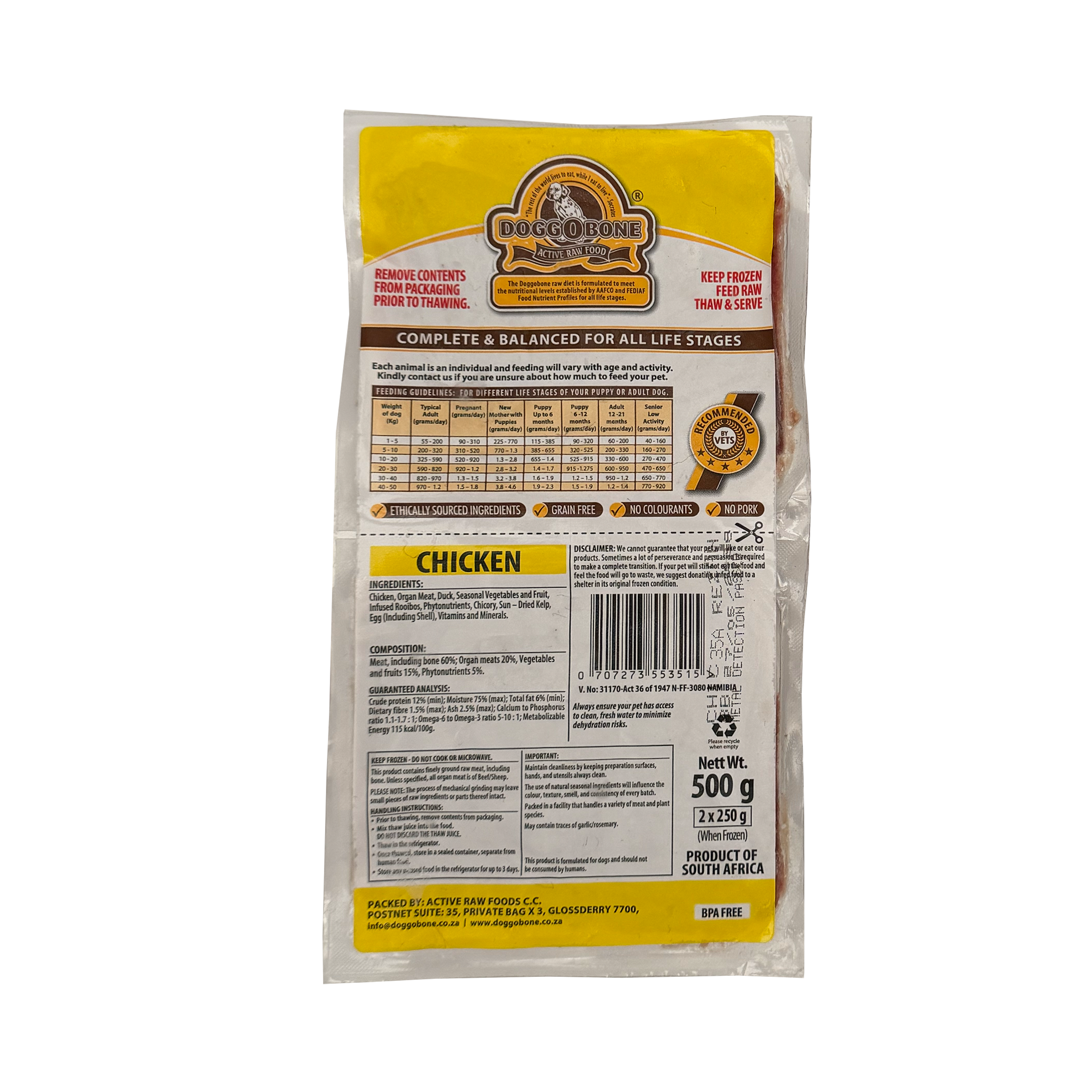 Doggobone Chicken 500g