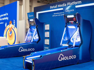 Interactive skee-ball game activation at MOLOCO tradeshow booth