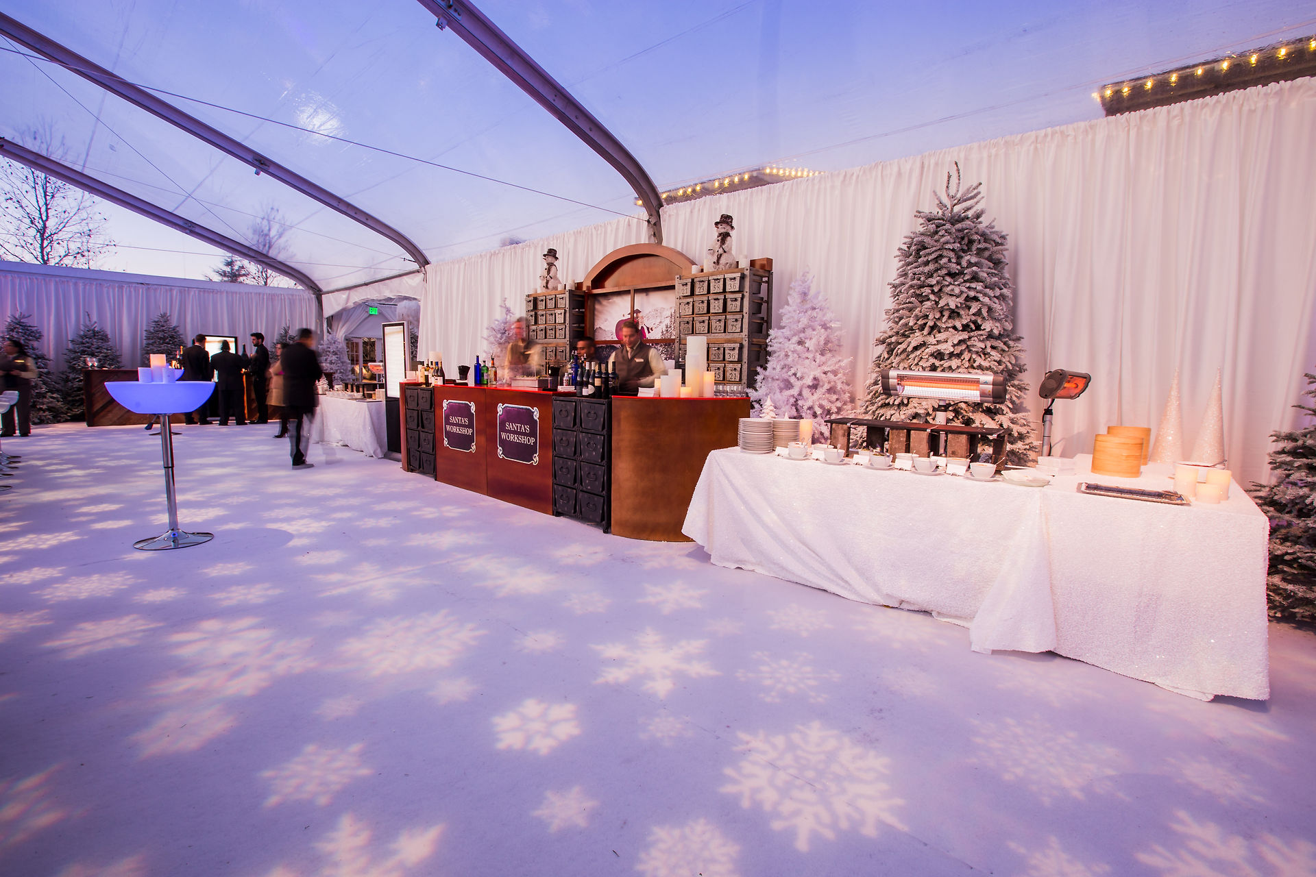 White color palette for event design