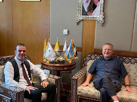 H.E Dr. Tajeddine Seif with Ambassador of Argentina to The UAE, H.E Jorge Molina Arambarri