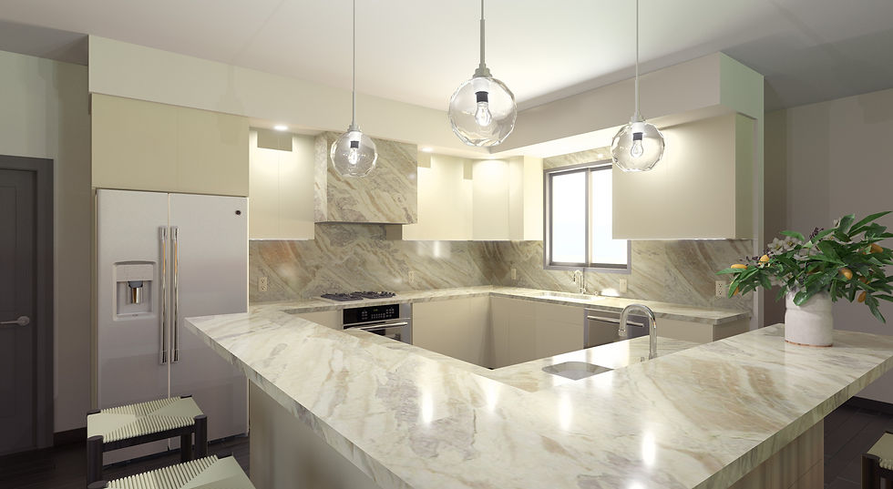 Marble kitchen design