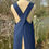 Thumbnail: Gardeners apron in dark denim with Liberty Tana Lawn