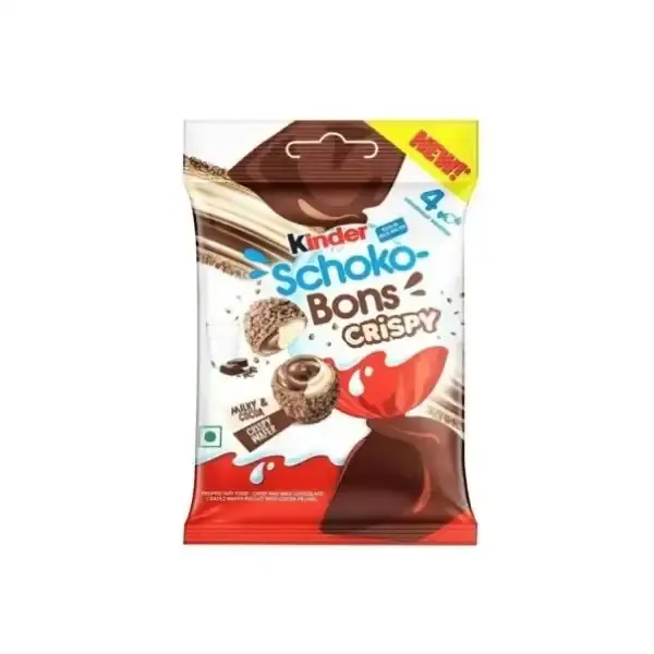 Kinder Schoko Bons Crispy - Sütlü ve Fındıklı Çıtır Atıştırmalık (22.4g)
