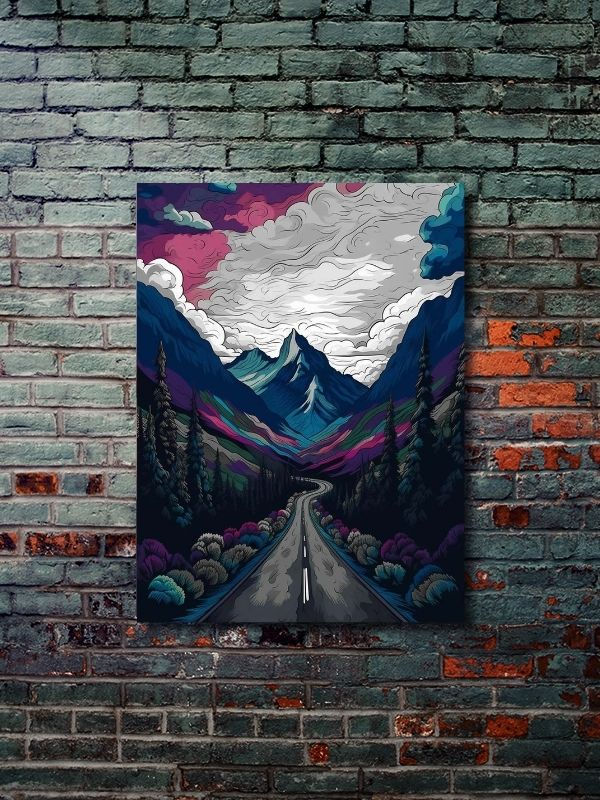 Manzara, Doğa Temalı Poster Serisi - Özel Tasarım Kağıt Poster