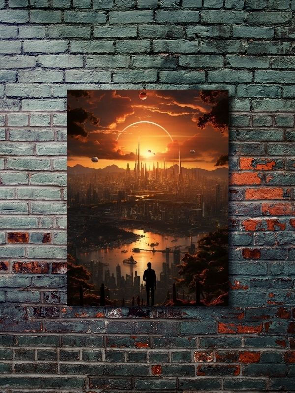 Manzara, Doğa Temalı Poster Serisi - Özel Tasarım Kağıt Poster