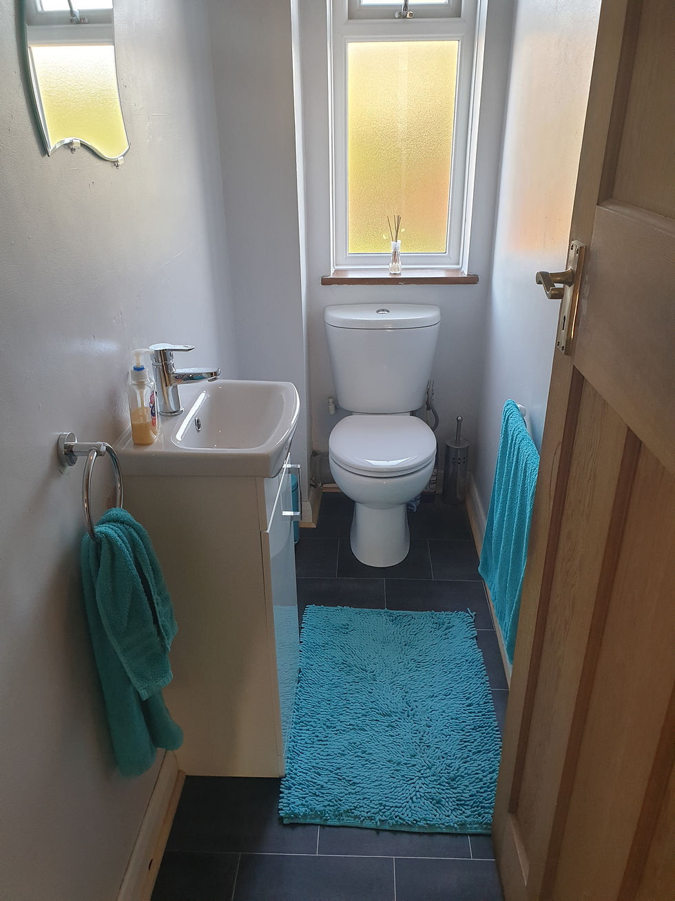 Toilet after