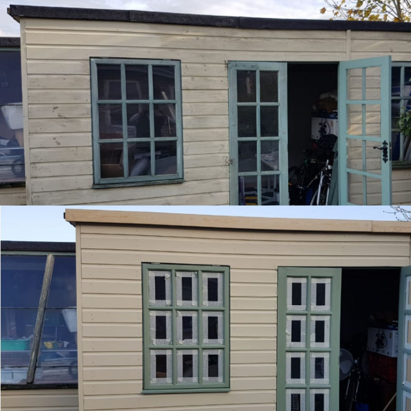 Shed repainted