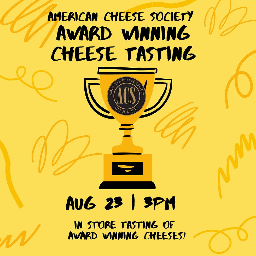 Award Winning Cheese Tasting